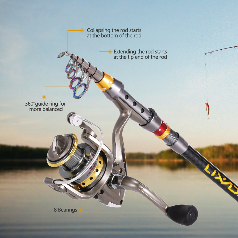 Lixada-Telescópica Vara De Pes - Fishing Rod Surf avaliação e preço