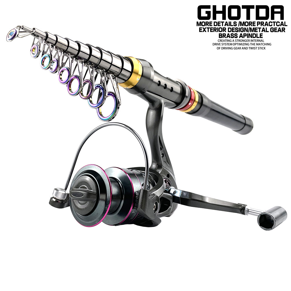 1.8-3.6m de fibra de carbono g - Fishing Rod Surf avaliação e preço