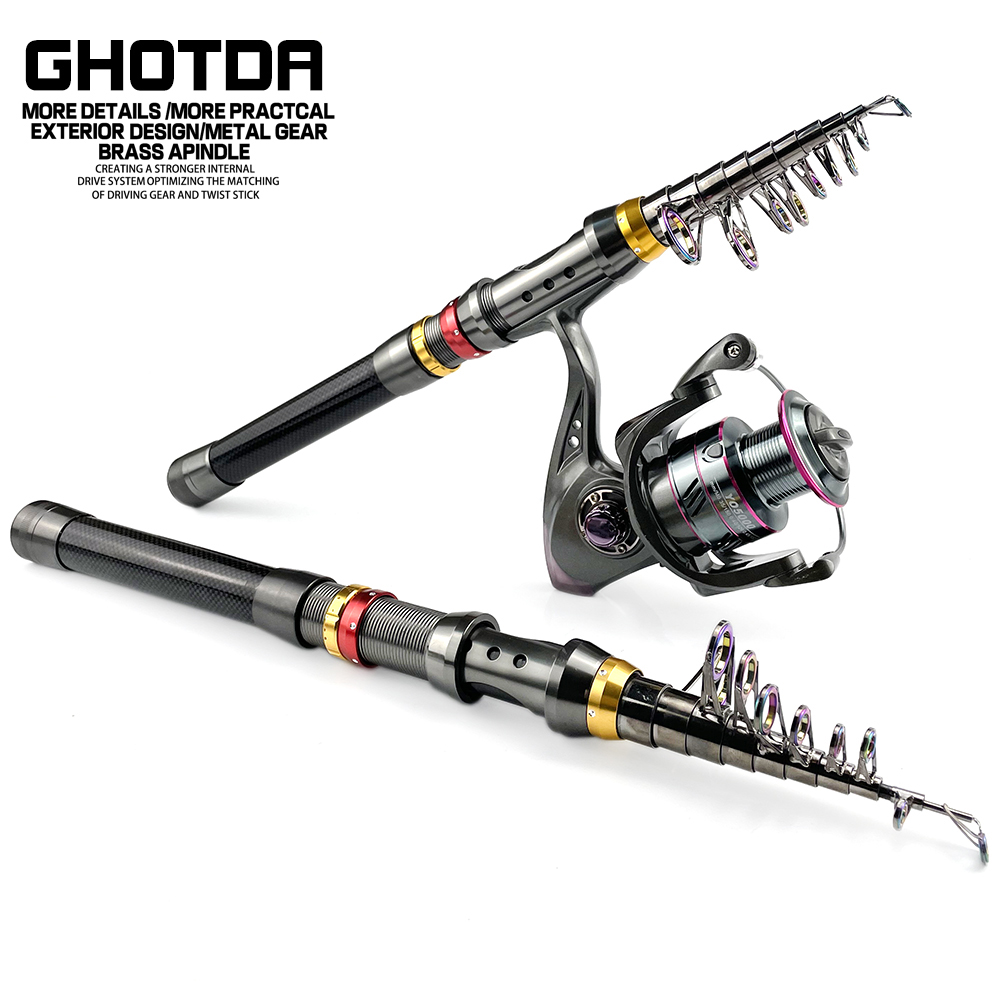 1.8-3.6m de fibra de carbono g - Fishing Rod Surf avaliação e preço