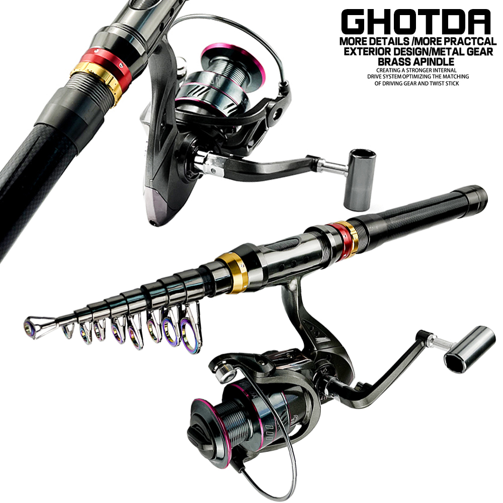1.8-3.6m de fibra de carbono g - Fishing Rod Surf avaliação e preço