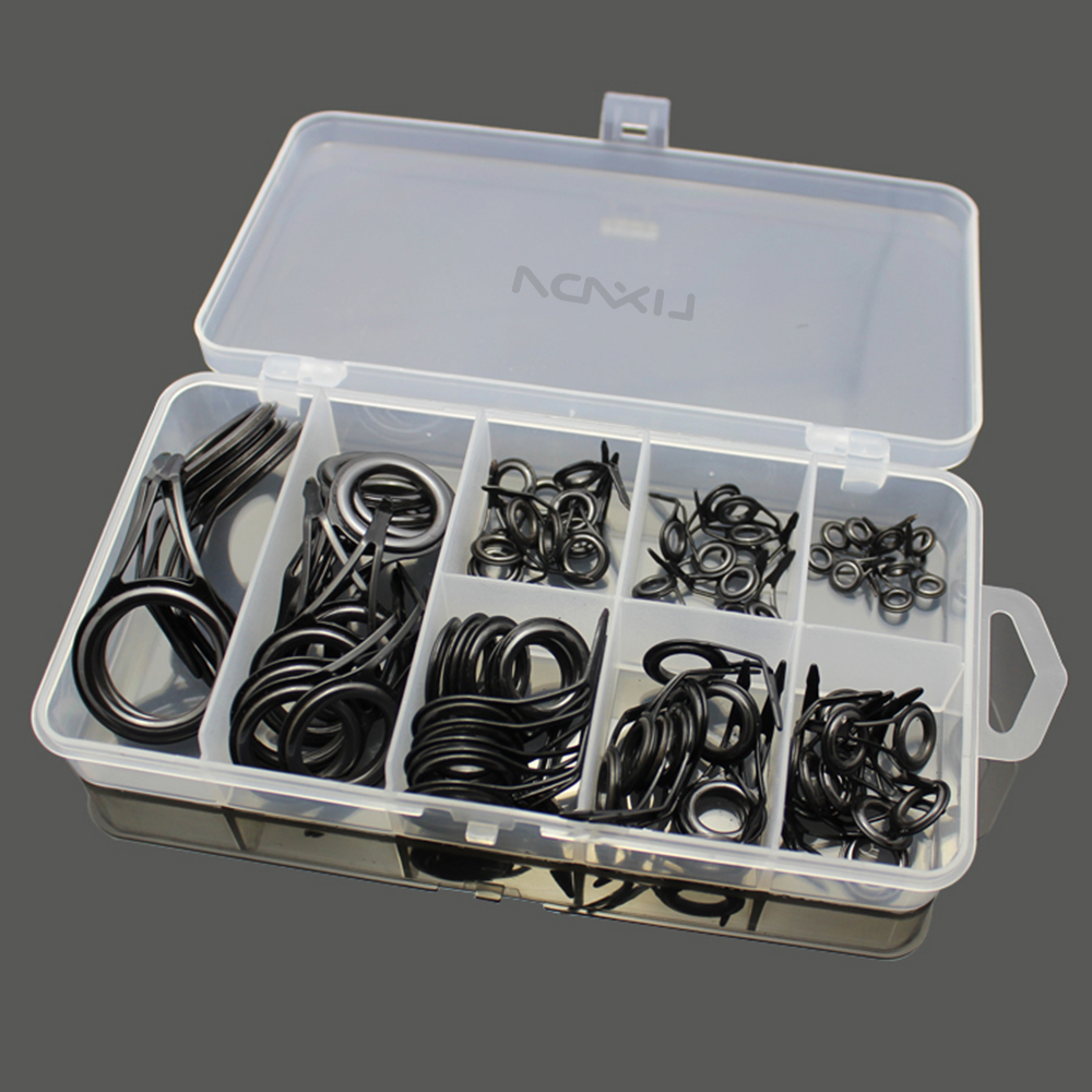 75 pçs vários tamanhos guia de - Fishing Rod Building Kit avaliação e preço