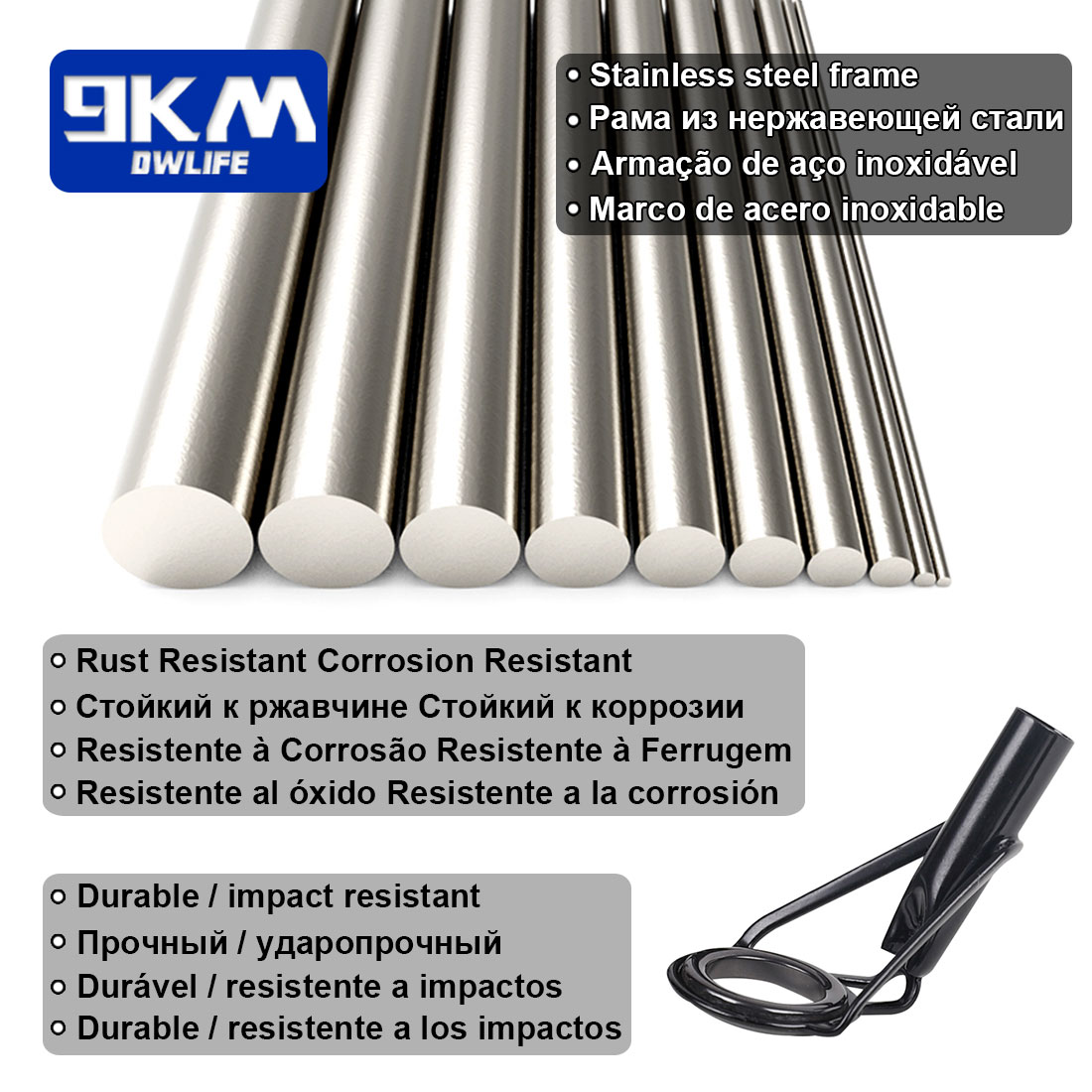 Kit de reparo de guias de pont - Fishing Rod Guide Replacement avaliação e preço