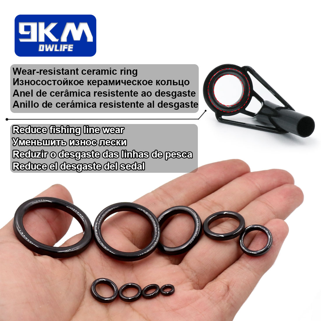 Kit de reparo de guias de pont - Fishing Rod Guide Replacement avaliação e preço